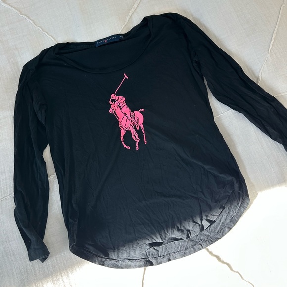Polo Ralph Lauren Pink Pony 3/4 Sleeve Women Shirt - Picture 3 of 3